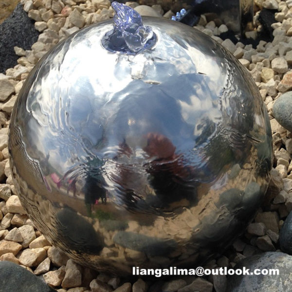 stainless steel sphere fountain