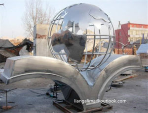 Stainless Steel world globe