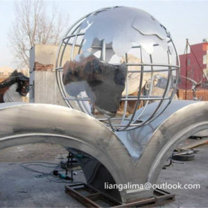 Stainless Steel world globe